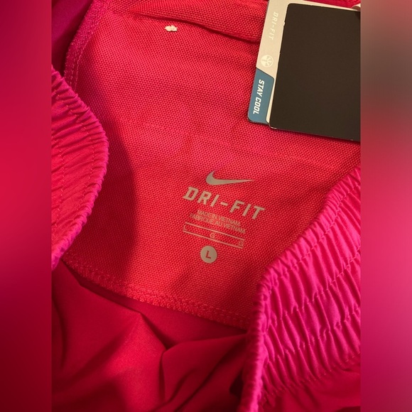 Nike Tempo Dri-Fit Mini Skirt Large Hot Pink Tennis Prep - Picture 7 of 10